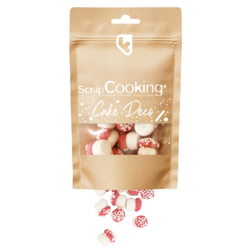DÉCORS SUCRÉS "MINI CHAMPIGNONS" 20G - SCRAPCOOKING