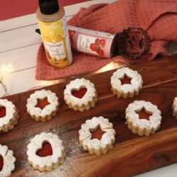 4 DÉCOUPOIRS LINZER SAPIN GINGER ÉTOILE COEUR - SCRAPCOOKING