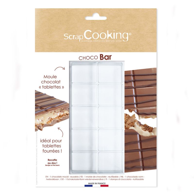 MOULE SEMI RIGIDE CHOCOLAT TABLETTES - SCRAPCOOKING