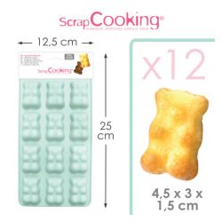 MOULE SILICONE PETITS OURSONS GUIMAUVE - SCRAPCOOKING