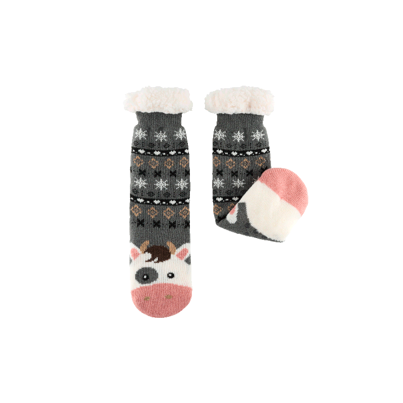 CHAUSSETTES SHERPA - VACHE - DERRIERE LA PORTE