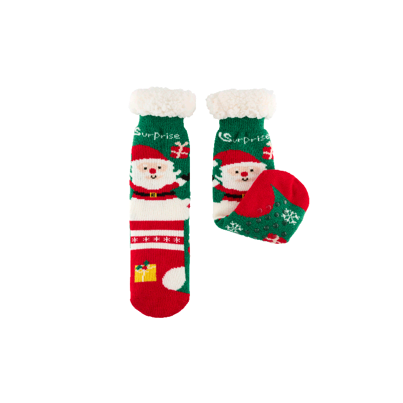 CHAUSSETTES SHERPA - SANTA  - DERRIERE LA PORTE