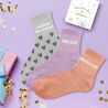 COFFRET TRIO CHAUSSETTES PAILLETTES COPINE DE COEUR