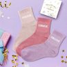 COFFRET TRIO CHAUSSETTES PAILLETTES PRINCESSE CONNASSE FABULEUSE