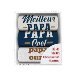 COFFRET TRIO CHAUSSETTES - PAPA PARFAIT