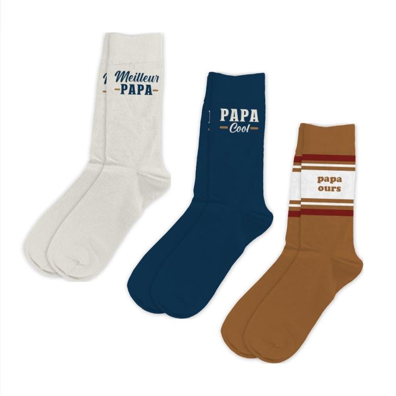 COFFRET TRIO CHAUSSETTES - PAPA PARFAIT