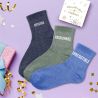 Coffret Trio de Chaussettes - Rêveuse, Passionnée, Irrésistible.