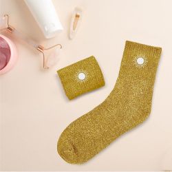 Chaussettes à paillettes - Soleil