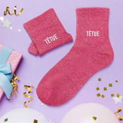 Chaussettes à paillettes - Têtue