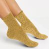 Chaussettes feston à paillettes - Curry