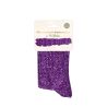 Chaussettes feston à paillettes - Violet