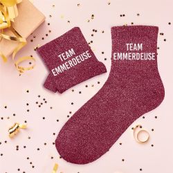 Chaussettes à paillettes - Team Emmerdeuse