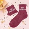 Chaussettes à paillettes - Team Emmerdeuse