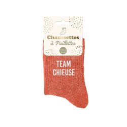 CHAUSSETTES PAILLETTES TEAM CHIEUSE - STC PRO