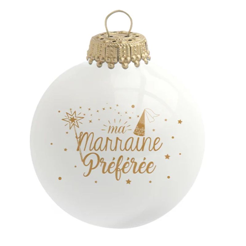 BOULE DE NOËL - MA MARRAINE PRÉFÉRÉE - BAUBELS
