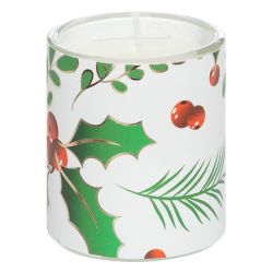 Bougie parfumée houx x3 - Baies givrées - 135g - ATMOSPHERA