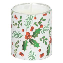 Bougie parfumée houx x3 - Baies givrées - 135g - ATMOSPHERA