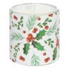 Bougie parfumée houx x6 - Baies givrées - 240g - ATMOSPHERA