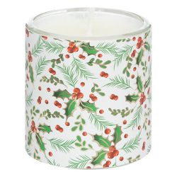 Bougie parfumée houx x6 - Baies givrées - 240g - ATMOSPHERA