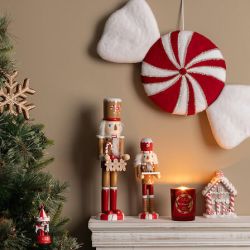 Bougie parfumée - Epices de Noël - D8x10cm - 210g - ATMOSPHERA