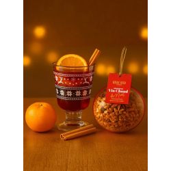 BOULE DE NOËL - VIN CHAUD DE NOËL (CANNELLE, ORANGE) 120g - QUAI SUD