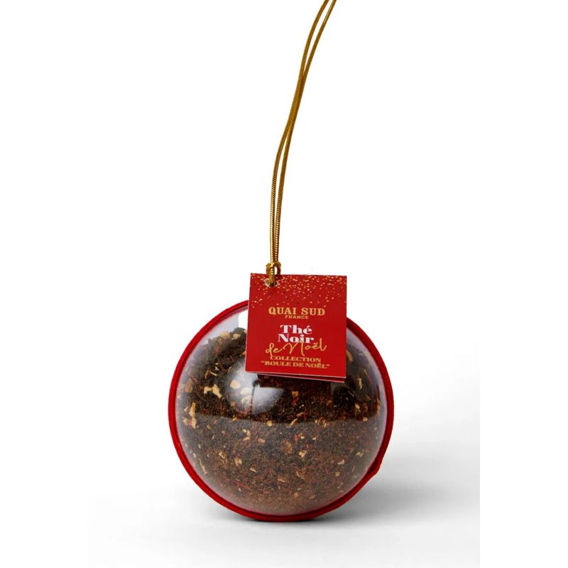 BOULE DE NOEL - THÉ DE NOËL (ORANGE, CANNELLE) 60g - QUAI SUD
