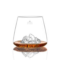 SET DE 2 VERRES TOPOGRAPHIC - EVEREST & MONT BLANC - ALASKAN MAKER