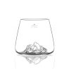 SET DE 2 VERRES TOPOGRAPHIC - EVEREST & MONT BLANC - ALASKAN MAKER