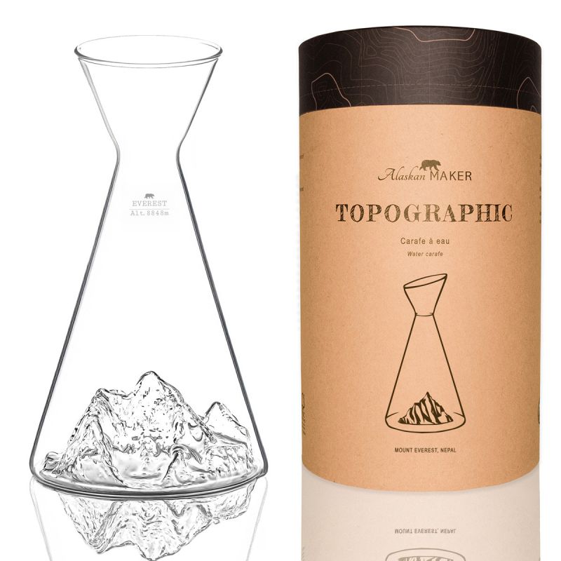 CARAFE A EAU TOPOGRAPHIC - MONT EVEREST - ALASKAN MAKER