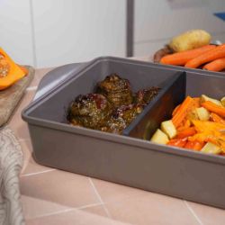 L'INCROYABLE PLAT À FOUR AJUSTABLE - MOKA - COOKUT