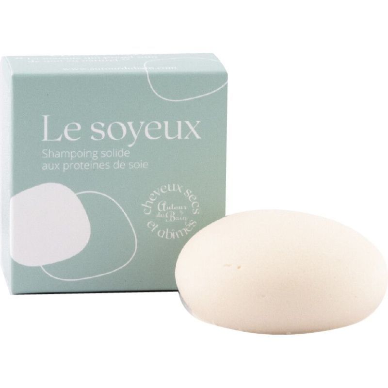 SHAMPOING SOLIDE - LE SOYEUX - AUX PROTÉINES DE SOIE - AUTOUR DU BAIN