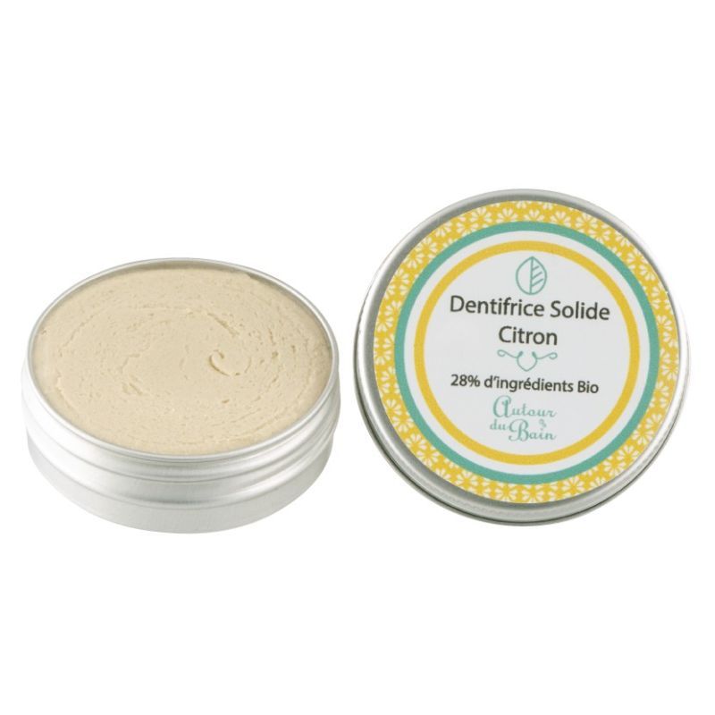 DENTIFRICE SOLIDE - CITRON JAUNE - 30 ML - AUTOUR DU BAIN