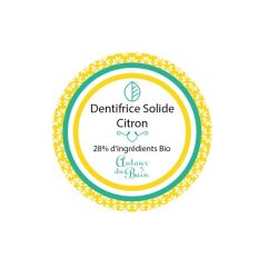 DENTIFRICE SOLIDE - CITRON JAUNE - 30 ML - AUTOUR DU BAIN