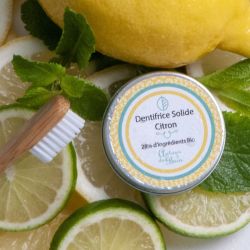 DENTIFRICE SOLIDE - CITRON JAUNE - 30 ML - AUTOUR DU BAIN