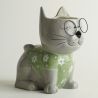 MAURICE CONTENANT CHAT LUNETTES 23CM  - HOME EDELWEISS