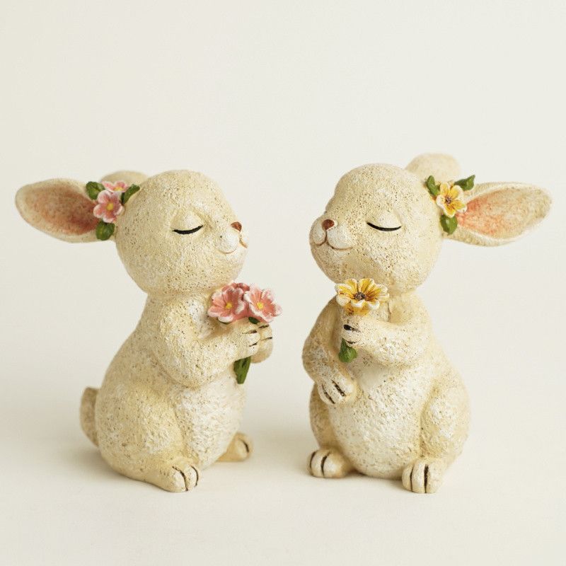 BALDUR LAPIN FLEUR 13CM - HOME EDELWEISS