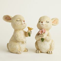 BALDUR LAPIN FLEUR 13CM - HOME EDELWEISS