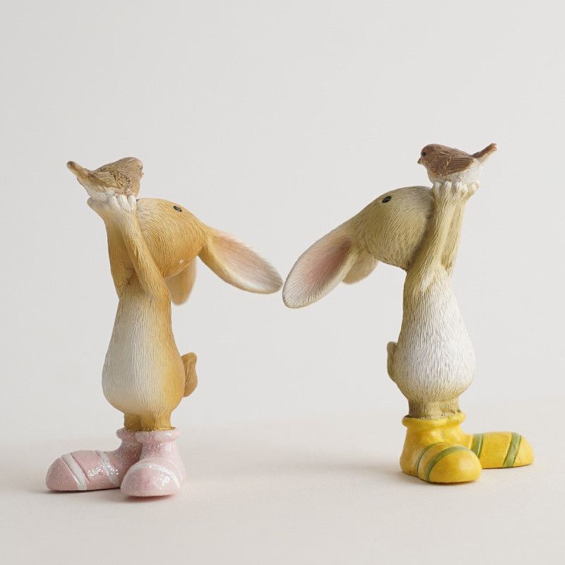 CALEB LAPIN OISEAU 9CM - HOME EDELWEISS