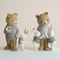 RALPHY OURSON  LAPIN 10CM  - HOME EDELWEISS