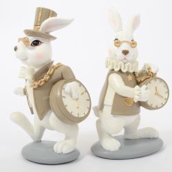 PERCY LAPIN HORLOGE 30CM  - HOME EDELWEISS