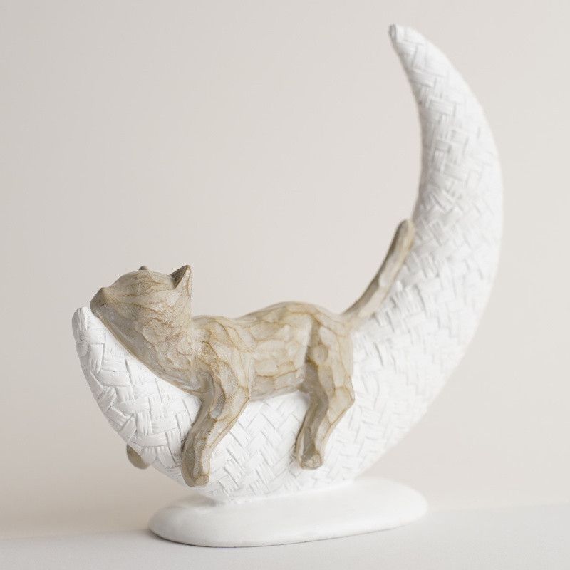 ALAN CHAT SUR LUNE 19CM - HOME EDELWEISS