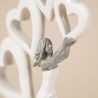 LUCIE FEMME SUR PYRAMIDE COEURS 25CM - HOME EDELWEISS