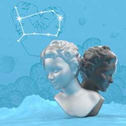 PORTE-CLÉS CHARMS SIGNE ASTROLOGIQUE GEMEAUX - KONTIKI