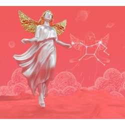 PORTE-CLÉS CHARMS SIGNE ASTROLOGIQUE VIERGE - KONTIKI