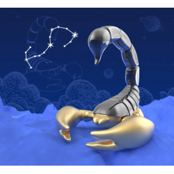 PORTE-CLÉS CHARMS SIGNE ASTROLOGIQUE SCORPION - KONTIKI