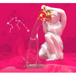 PORTE-CLÉS CHARMS SIGNE ASTROLOGIQUE VERSEAU  - KONTIKI