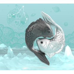 PORTE-CLÉS CHARMS SIGNE ASTROLOGIQUE POISSON - KONTIKI