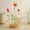 POEME  VASE SOLIFLORE BOULE TULIPE 23CM - HOME EDELWEISS