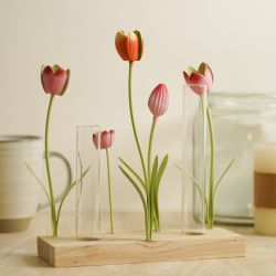 POEME  VASE SOLIFLORE TUBE DOUBLE TULIPE  - HOME EDELWEISS