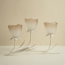 ILYANA BOUGEOIR 3 FLEURS 33CM - HOME EDELWEISS